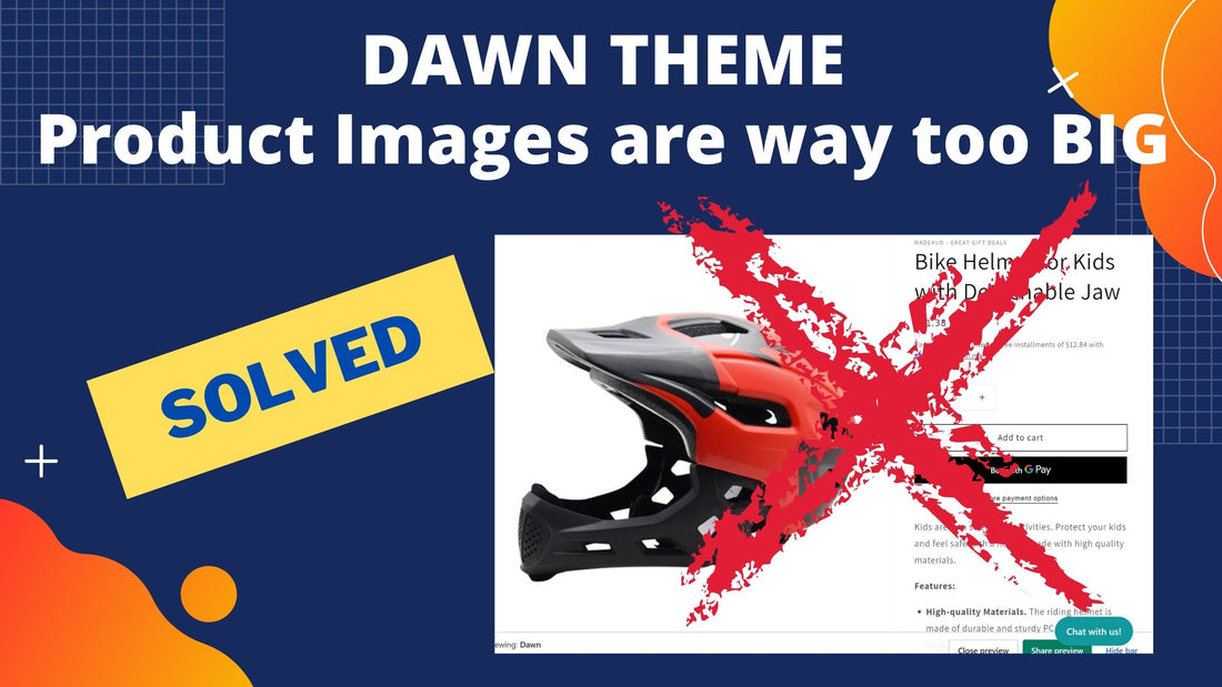 Modify Main & Thumbnail Product Images on Dawn Theme Page