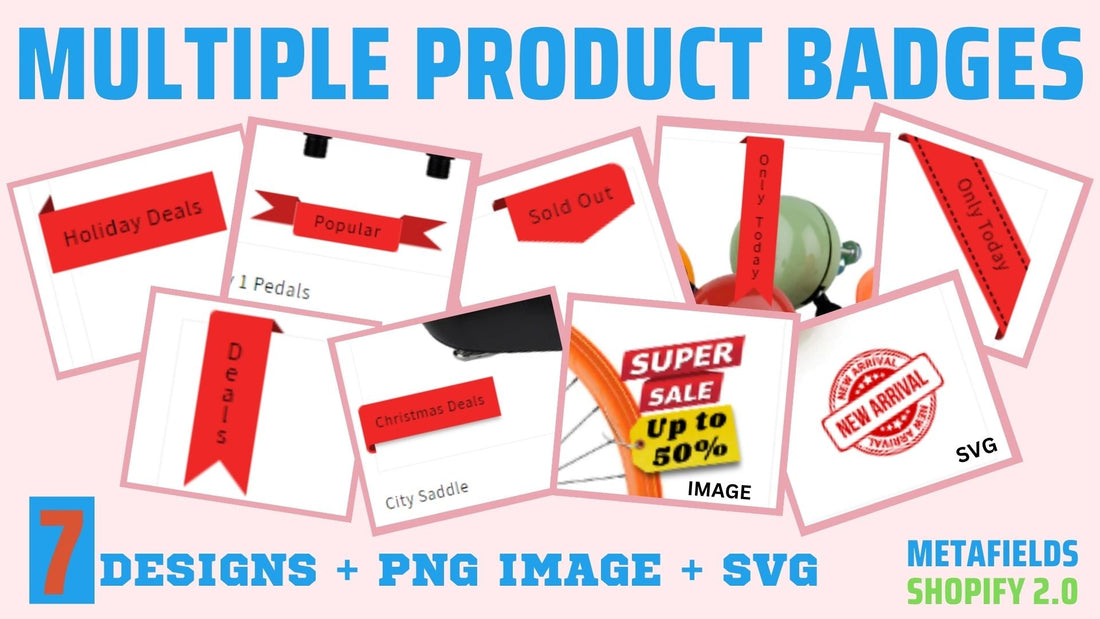 Multiple Design Product Badges