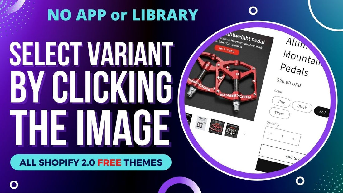 select variant by clicking the image