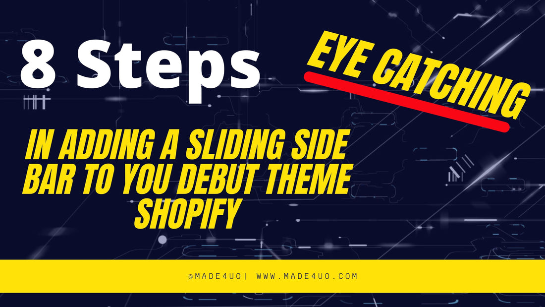 8 Steps to Add Sliding Side Navigation Bar to Debut Theme Shopify - Made4uo - Great Gift Deals