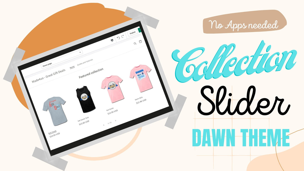 Showcase Your Featured Products with Product Image slider for Shopify Dawn theme