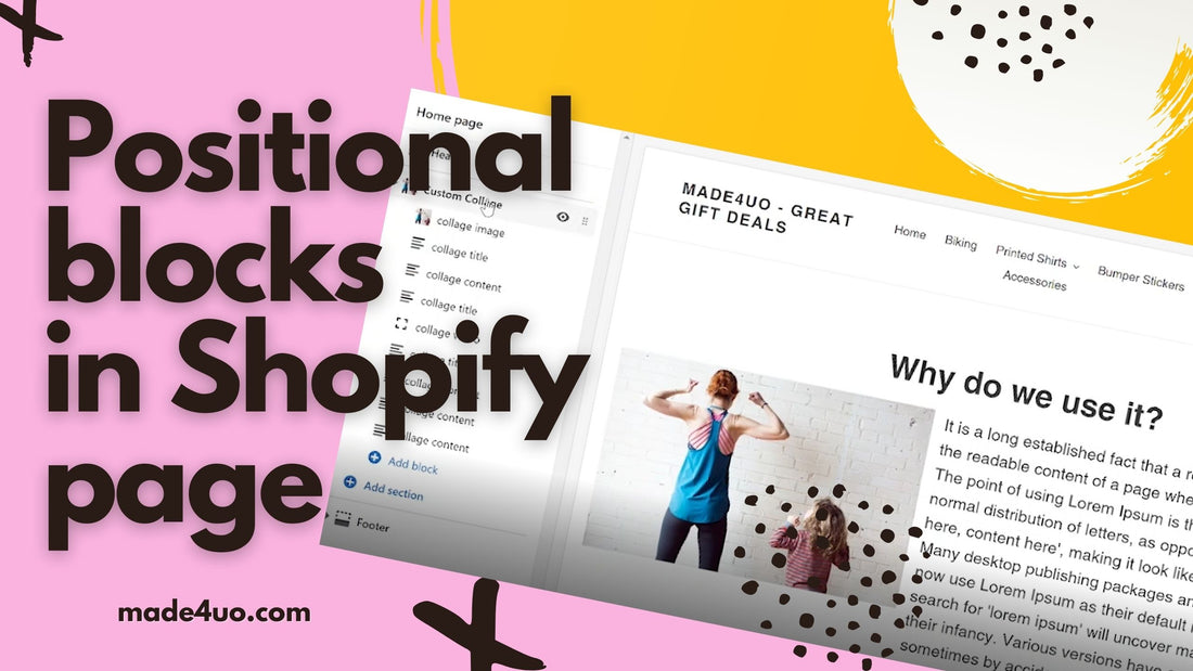 Create a Collage with Repositionable or Dynamic Blocks in Shopify Page