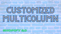 Multicoluna personalizada com opção de vídeo