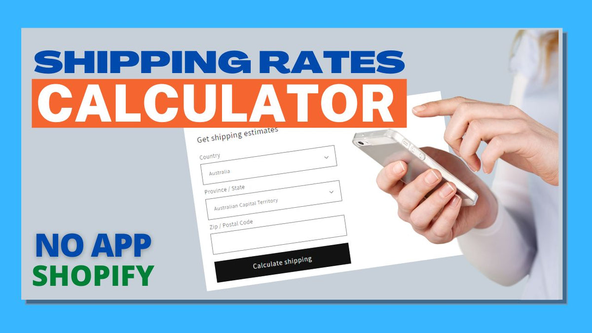 Calculadora de taxa de envio do Shopify para tema Dawn e muito mais