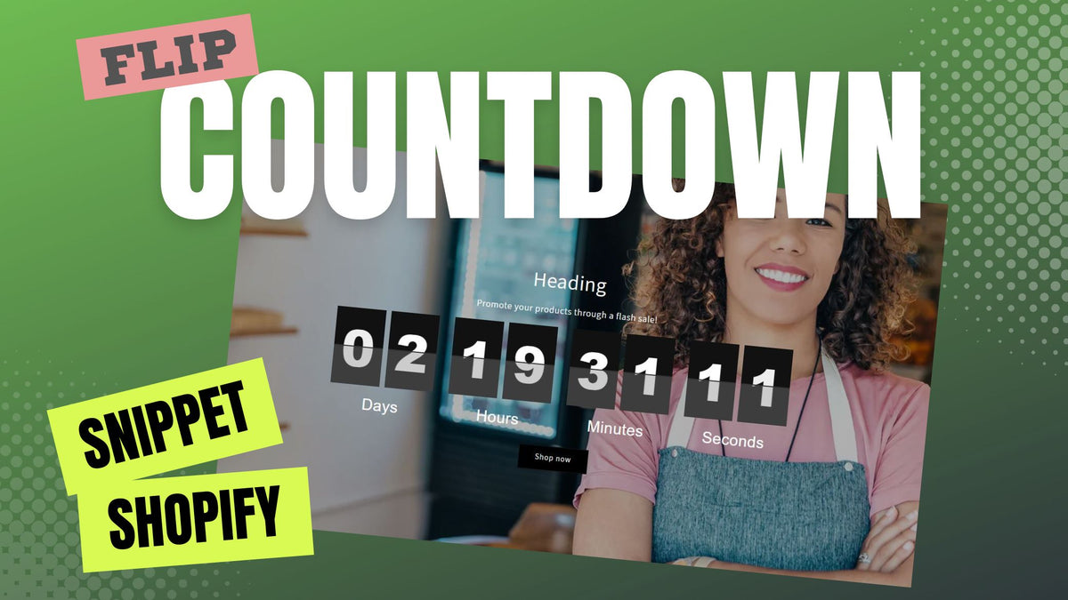 Adicionando snippet de contagem regressiva à página do produto